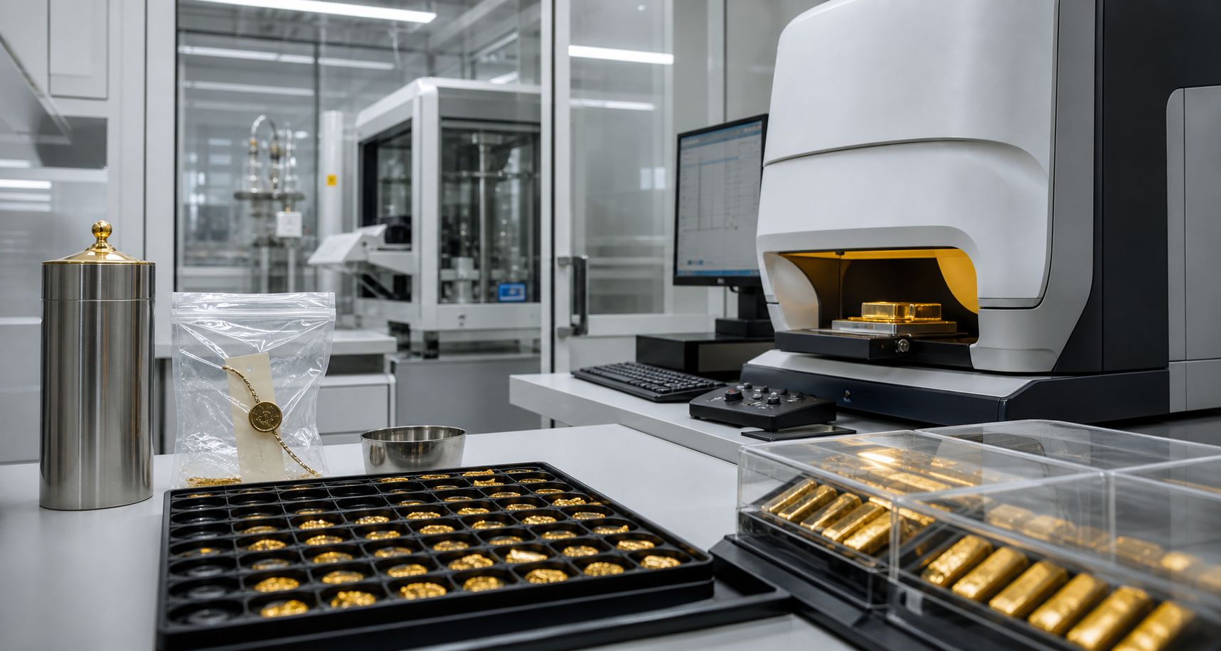 Laboratoire d'analyse de métaux précieux